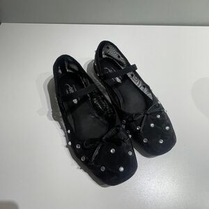 Jeffrey Campbell X Free People Shine For You  Bedazzled Mary Jane Mesh Black bal